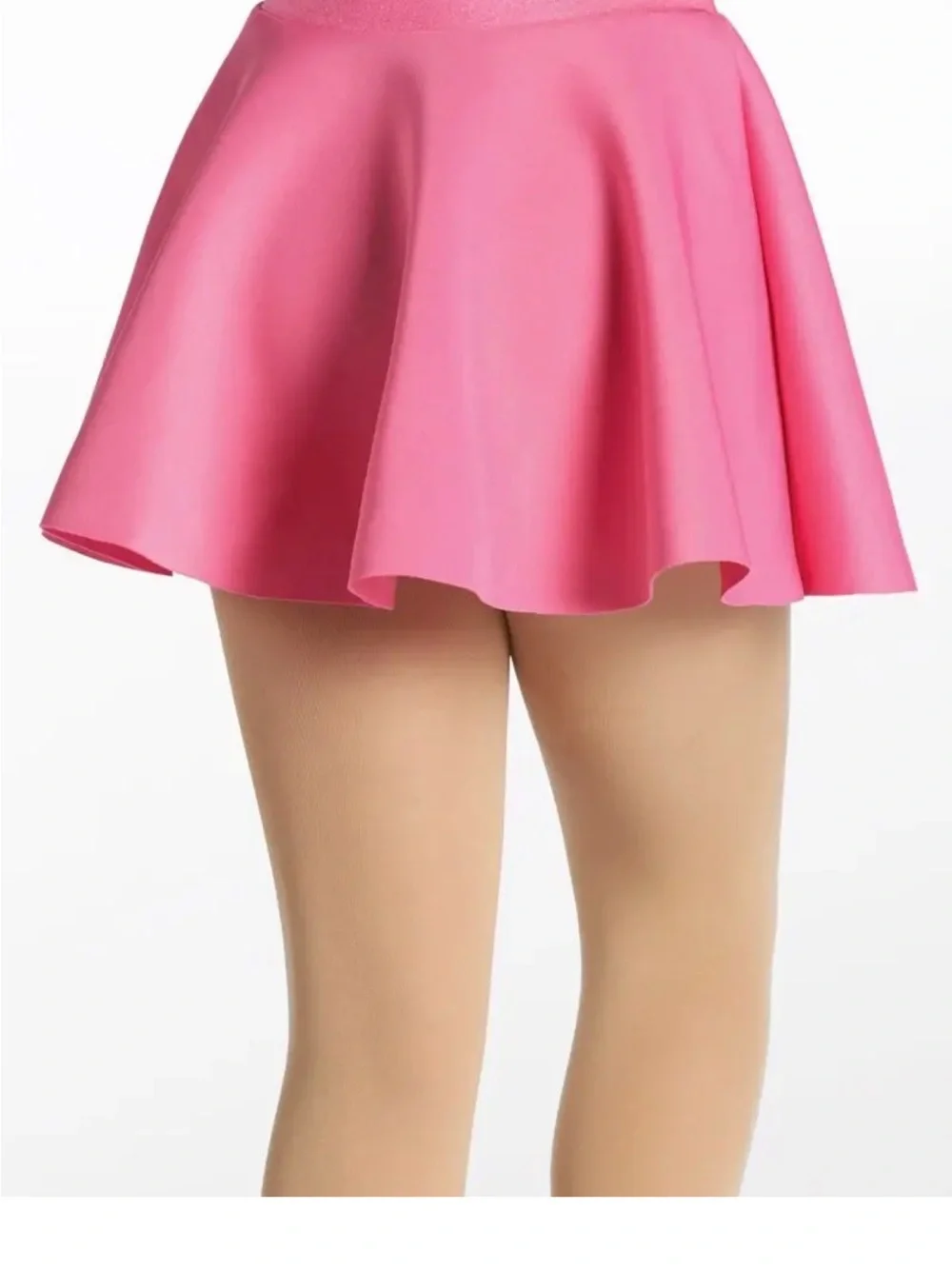 Weissman | Three-Piece Hot Pink A-Line Dance Skirt, Top, Denim Jean Jacket, LC